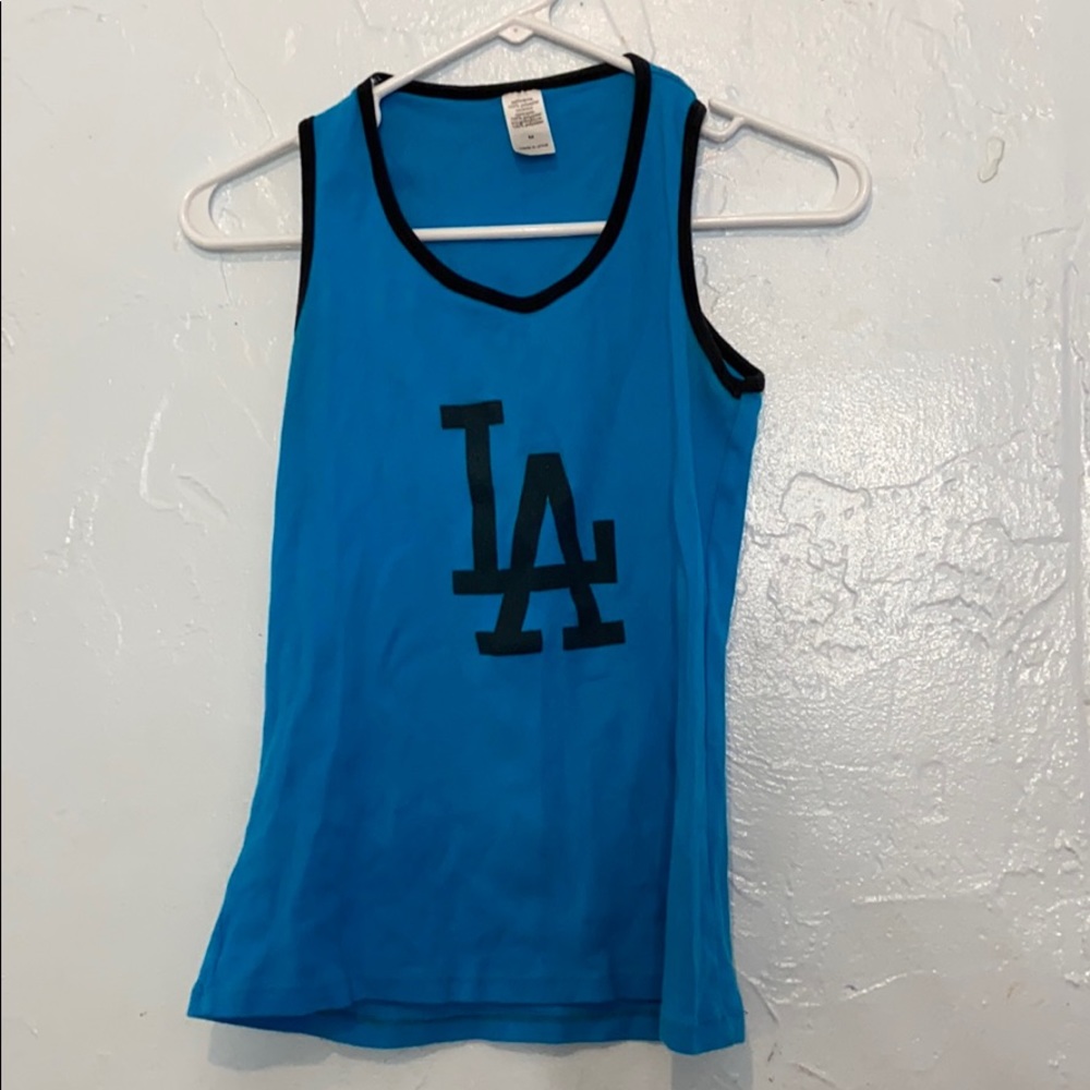 Blue LA Tank Top